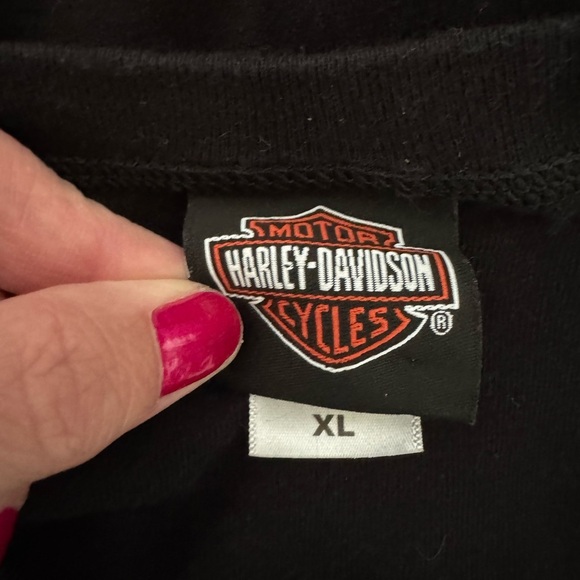 Harley-Davidson Women’s Short Sleeve Black Flame Tee from Charleston,SC Size XL - Picture 6 of 8
